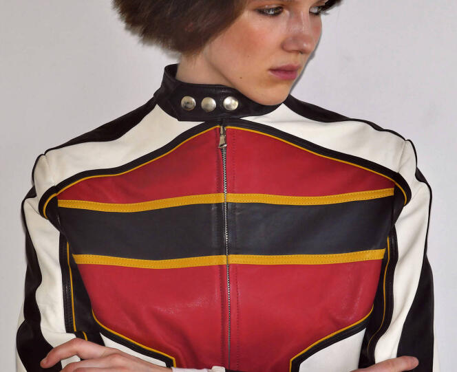 Turbo biker jacket, in Nappa leather, Scuderia, €1,250.