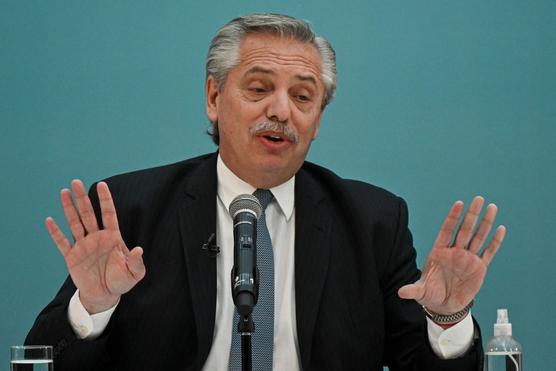 El presidente argentino Alberto Fernández en Buenos Aires el 22 de julio de 2022.