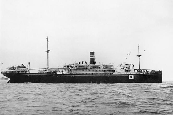 Esta foto de premio de 1941 muestra el barco japonés 