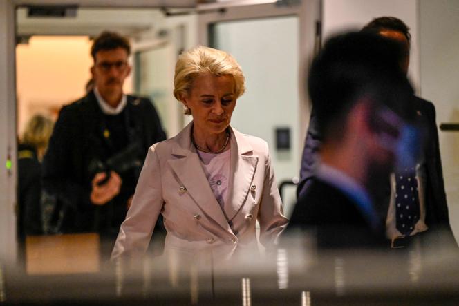 European Commission President Ursula von der Leyen in Beijing on April 6, 2023. 