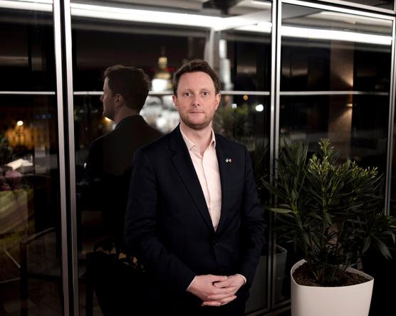 Clément Beaune, Ministro Delegado de Transportes de Francia, en Kiev, Ucrania, el 21 de abril de 2023.