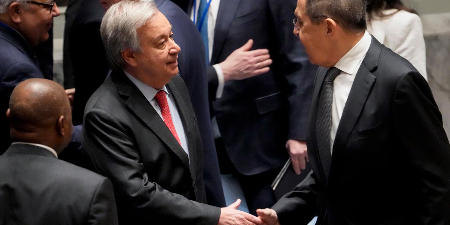 El secretario general de la ONU denuncia, ante Serguéi Lavrov, la «devastación» provocada por la invasión rusa