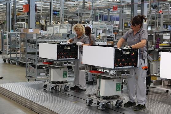 En una fábrica de Viessmann en Allendorf, Alemania, el 9 de agosto de 2022.
