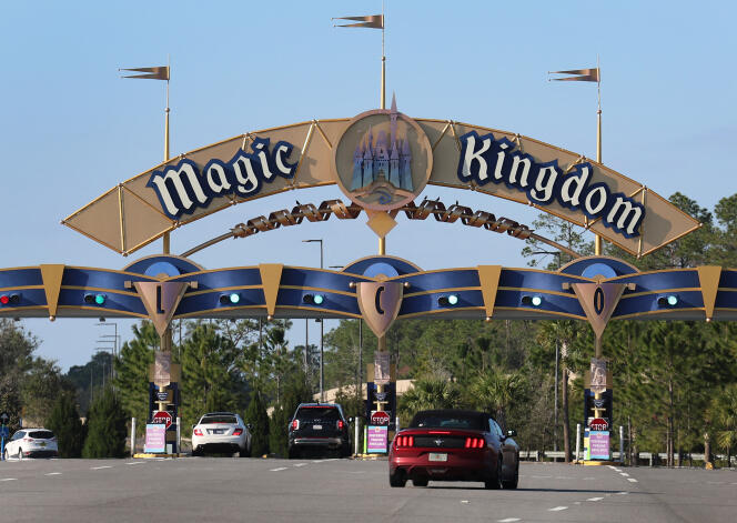 One of the entrances to Disney World Park in Orlando (Florida, United States) on February 8, 2023.