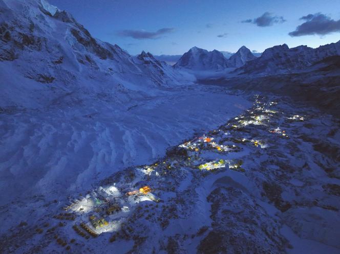 Le camp de base, sur l’Everest, dans l’Himalaya, le 24 avril 2023.