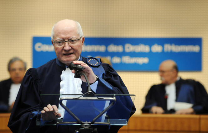 Jean-Paul Costa, entonces presidente del Tribunal Europeo de Derechos Humanos (TEDH), en enero de 2009 en Estrasburgo.