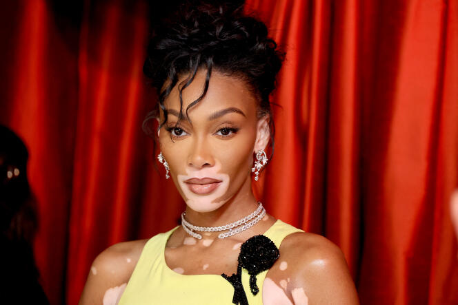 Winnie Harlow attends the 95th Annual Academy Awards in Hollywood, California, on March 12, 2023.  