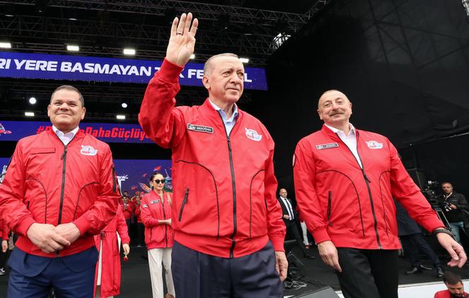 Le chef de l’Etat, Recep Tayyip Erdogan, au salon de l’aviation, de l’espace et de la technologie, Teknofest, à Istanbul, le 29 avril 2023.