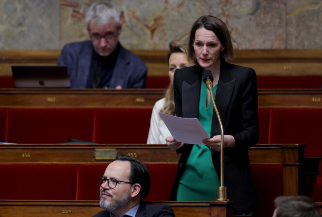 La députée Renaissance du Val-d’Oise Emilie Chandler, à l’Assemblée nationale, le 7 mars 2023.