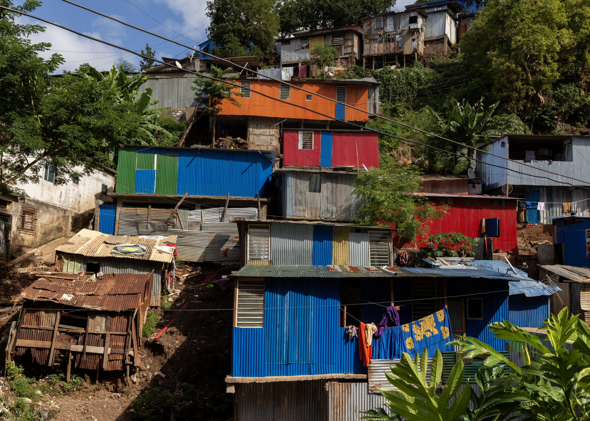 La favela de Kawéni, 29 de abril de 2023.