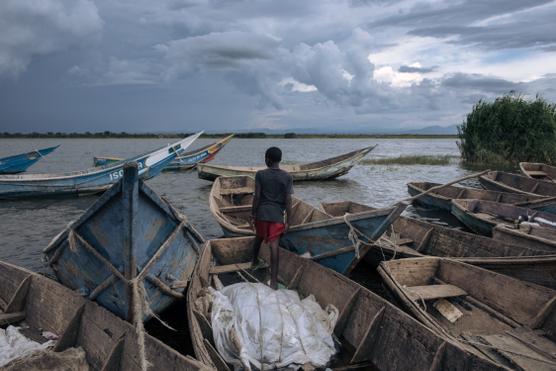 El puerto de Vithumbi, en Kivu del Norte, en la República Democrática del Congo, el 3 de abril de 2023.