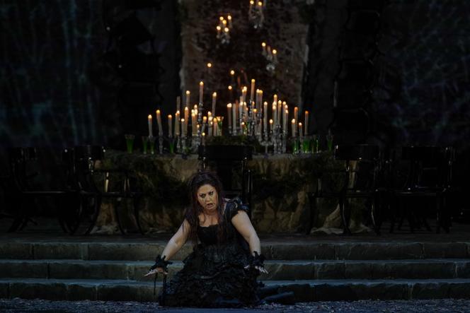 Medea (Anna Pirozzi) dans la « Medea », de Cherubini à l’Opéra national de Grèce, à Athènes, le 20 avril 2023.
