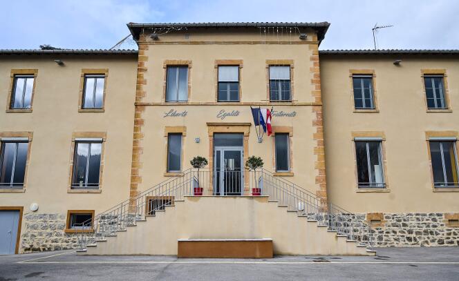 El ayuntamiento de Vaux-en-Beaujolais (Ródano), 26 de diciembre de 2019.