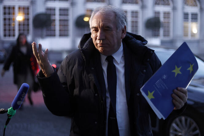El presidente del MoDem, François Bayrou, el 15 de diciembre de 2022. (Foto Kenzo TRIBOUILLARD / AFP)