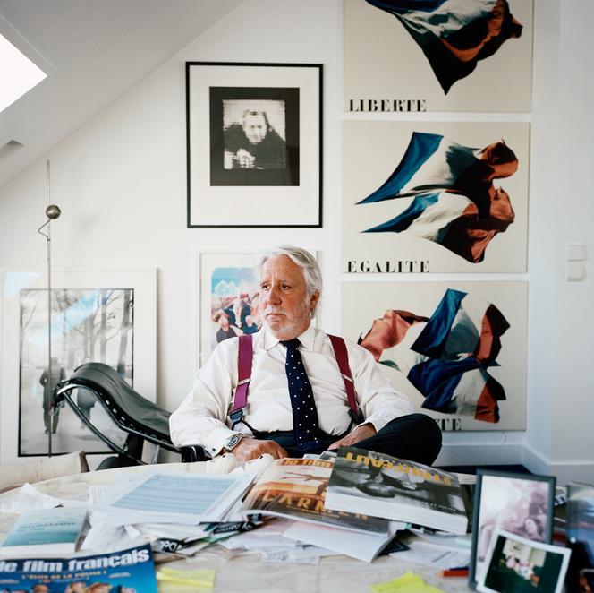 L’assureur Hugo Rubini dans son bureau de la rue des Petits-Champs, à Paris, le 2 mai 2023.