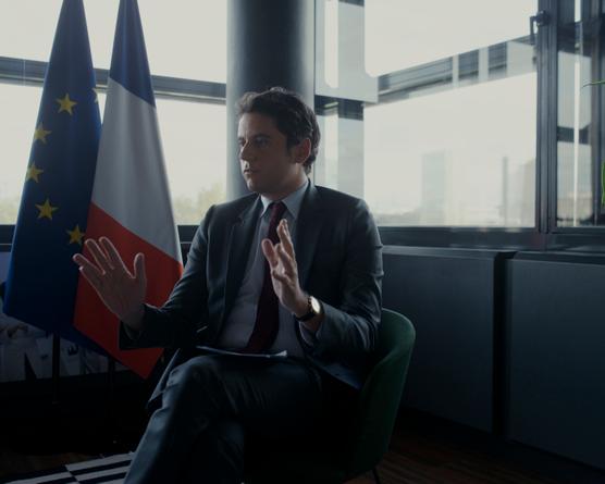 Gabriel Attal en el Ministerio de Economía y Finanzas, en París, 5 de mayo de 2023.