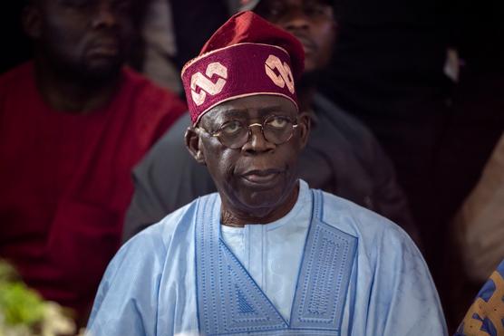 Bola Tinubu, presidente electo de Nigeria, en Abuja, 1 de marzo de 2023.