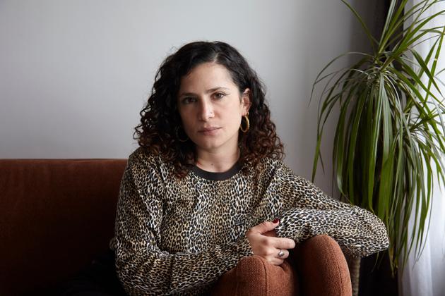 Lubna Le Bail in her apartment in the 20th arrondissement of Paris on April 27, 2023.