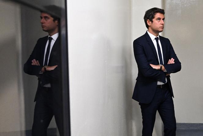Le ministre délégué aux comptes publics, Gabriel Attal, à Paris, le 9 mai 2023.