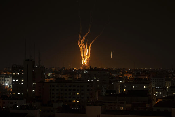 Cohetes disparados contra Israel desde Gaza, 10 de mayo de 2023.