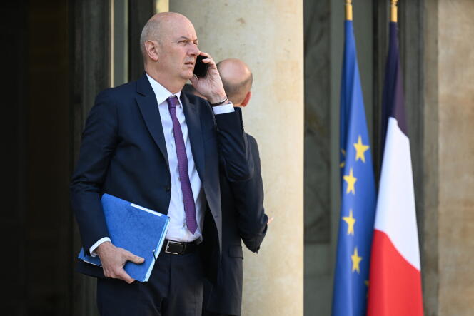Le ministre de l’industrie, Roland Lescure, à l’Elysée, le 19 avril 2023.