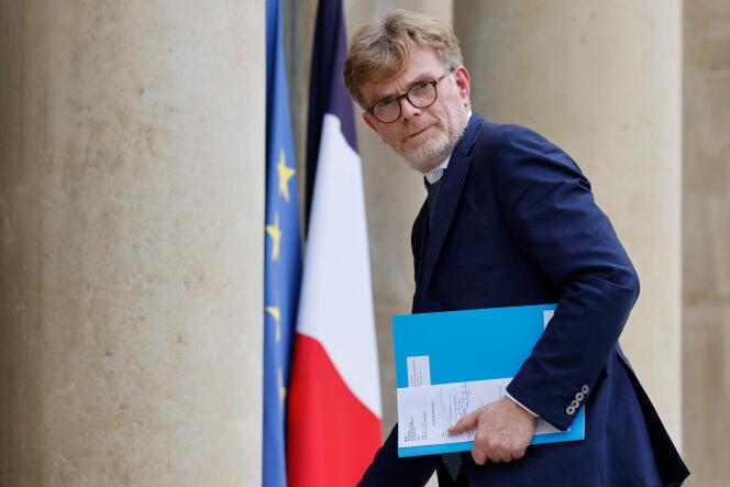 Le ministre de l’agriculture et de la souveraineté alimentaire, Marc Fesneau, au palais de l’Elysée, à Paris, le 11 mai.