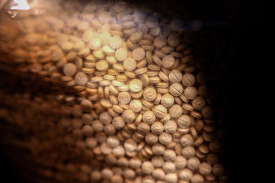 Des pilulles de Captagon saisies dans la ville libanaise de Zahle, en 2022.