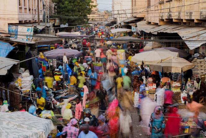 Un mercado en el centro de Bamako, en octubre de 2022.