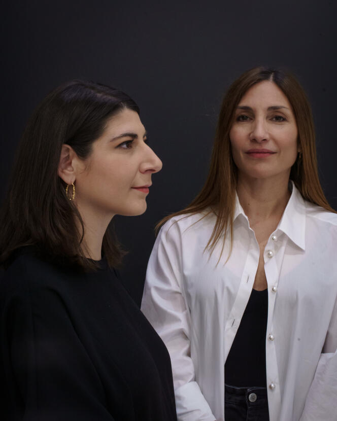 Ava Cahen, déléguée générale de la Semaine de la critique au Festival de Cannes, et Audrey Diwan, écrivaine et réalisatrice, à Paris, le 3 mai 2023.