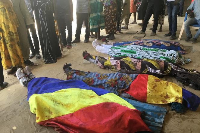 Des victimes de la manifestation à N’Djamena, le 20 octobre 2022.