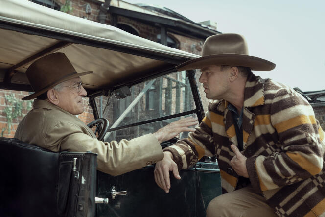 Robert De Niro and Leonardo DiCaprio in 'Killers of the Flower Moon,' produced by Apple and presented at the Cannes Film Festival on May 20, 2023.
