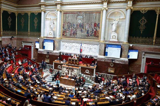 L’Assemblée nationale française à Paris le 9 mai 2023.