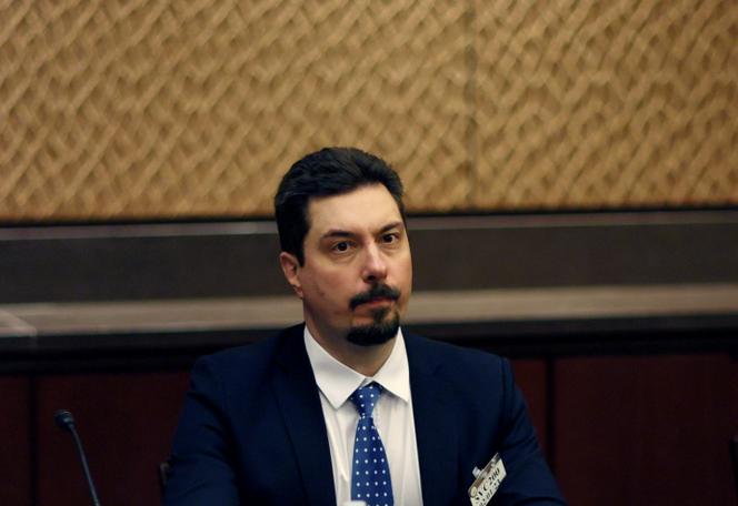 Vsevolod Kniaziev, presidente de la Corte Suprema de Ucrania, durante una reunión en Washington, el 1 de febrero de 2023. 