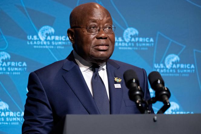 Ghanaian President Nana Akufo-Addo in Washington on December 13, 2022.