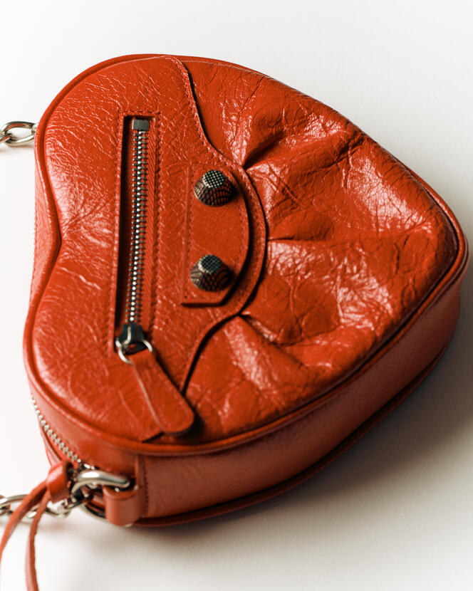 Le Cagole Heart mini bag, in leather, Balenciaga, €1,350.  balenciaga.com