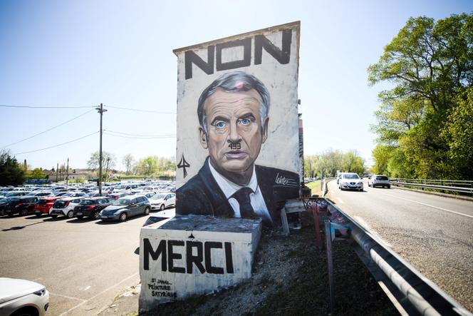 The original mural by graffiti artist Lekto, Avignon, April 3, 2023.