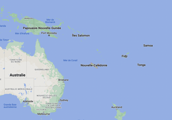 El archipiélago de Nueva Caledonia.