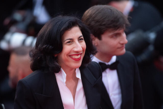 La ministre de la culture, Rima Abdul Malak, peu avant la première d’« Indiana Jones et le Cadran de la destinée », lors du 76e Festival de Cannes, le 18 mai 2023.