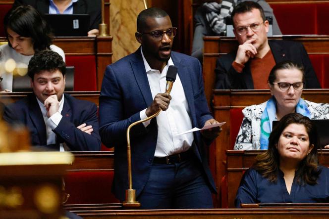 Le député (Val-d’Oise, La France insoumise) Carlos Martens Bilongo, à l’Assemblée nationale, le 13 février 2023.