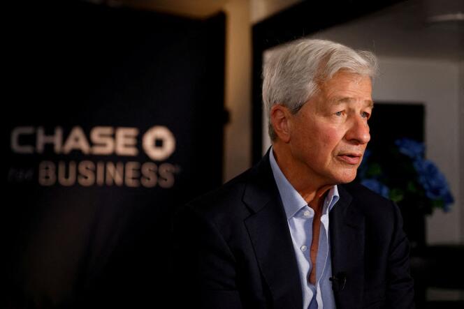 L'homme d'affaires Jamie Dimon, CEO of JPMorgan, in Miami (Floride), on February 8, 2023.