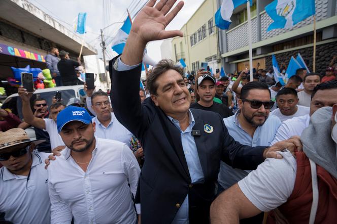 Carlos Pineda, a su llegada a la Corte Constitucional de Guatemala, el 20 de mayo de 2023, en la Ciudad de Guatemala.