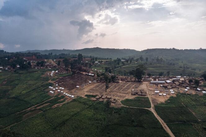 The displaced persons camp in Drodro, some 60 kilometers from Bunia, the provincial capital of Ituri, in December 2021.