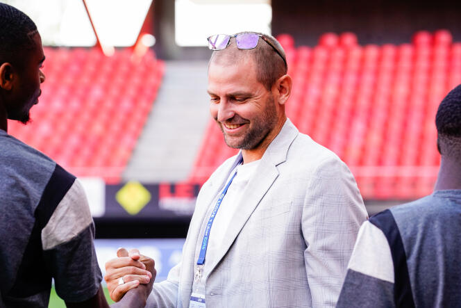 Mathieu Bodmer, sporting director of Le Havre, before the Ligue 2 match between Valenciennes and Le Havre at the Stade du Hainaut on August 6, 2022.