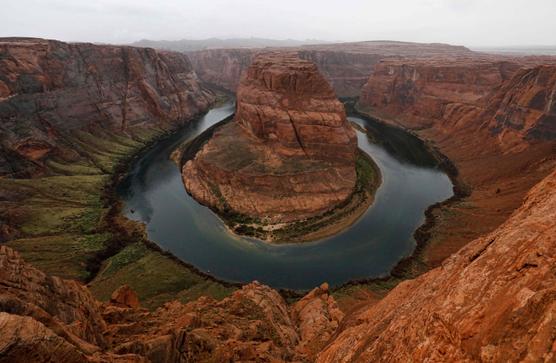 The Horseshoe Bend, un meandro de Colorado en Arizona (foto del 11 de febrero de 2017).