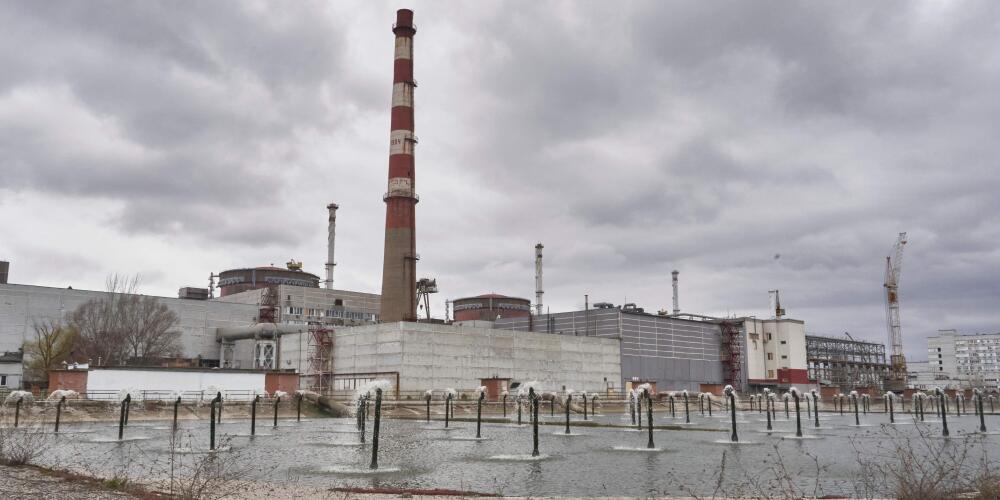 Vue générale de la centrale nucléaire de Zaporijia, contrôlée par la Russie, dans le sud de l’Ukraine, le 29 mars 2023.