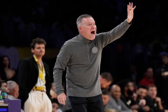 El entrenador de los Denver Nuggets, Michael Malone, el 22 de mayo de 2023 en Los Ángeles, Estados Unidos.