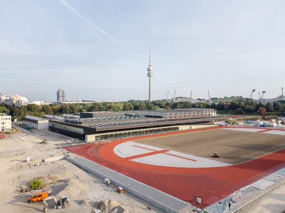 El solar de la universidad TUM de Munich, en plenas obras.
