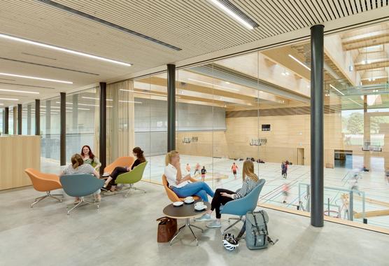 Vista del gimnasio de la Universidad TUM de Múnich.