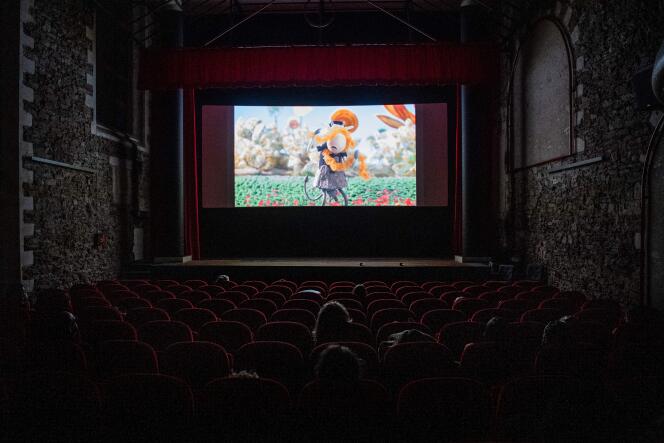 Dans une salle de cinéma de Nantes, le 14 mars 2021.