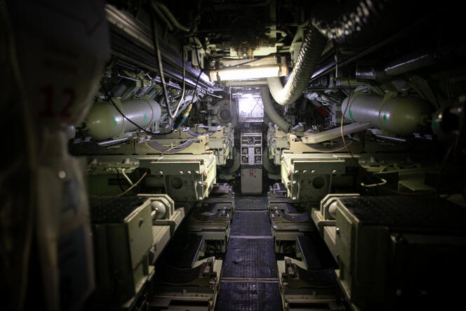 Segault fournit notamment à Naval Group les robinetteries des chaufferies des sous-marins nucléaires (ici « L’Inflexible », à Cherbourg, le 26 avril 2023).